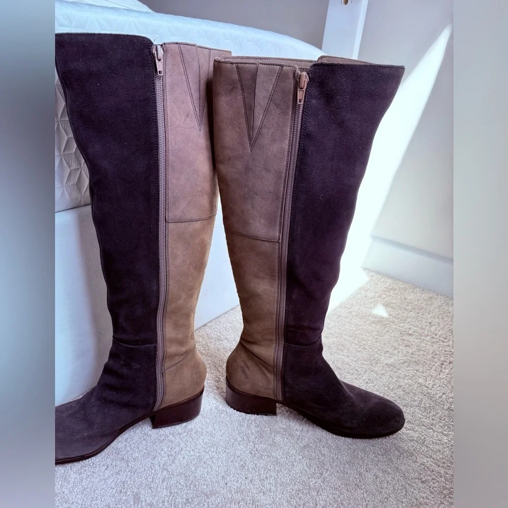 Rockport TruTech Super Comfortable Padded Two-Tone Knee-High Boots